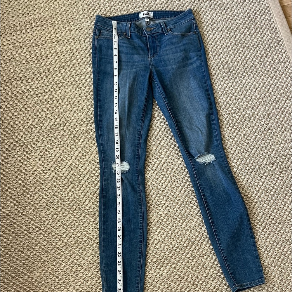 Paige Blue Denim Jeans - Picture 4 of 5
